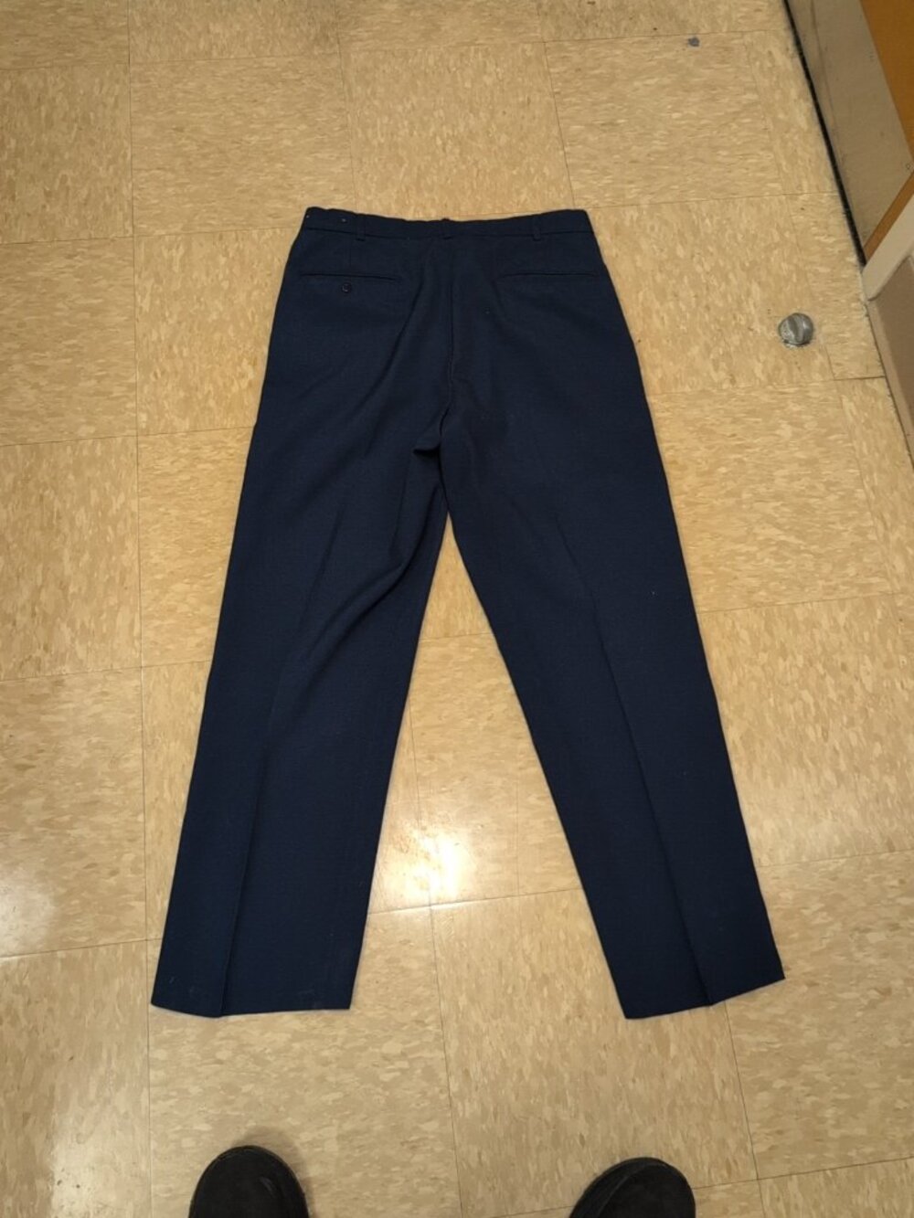 US Army Bremen-Bowden 451 Trousers Officer Mens 31R Pants Dress Blue Yellow Uni - Picture 10 of 14